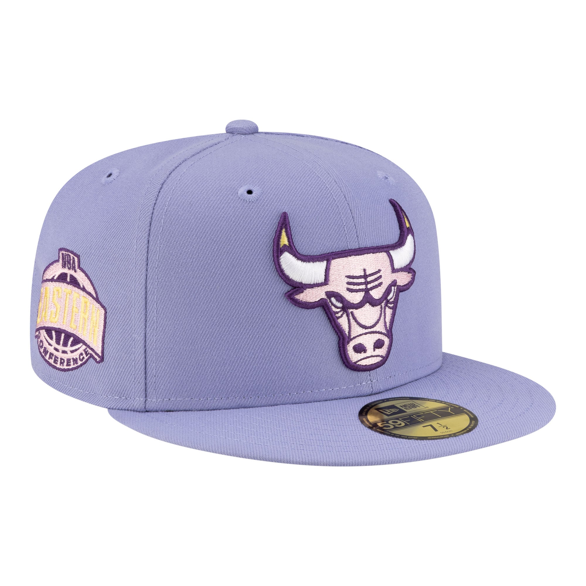 Men's New Era Lavender Chicago Bulls Color Pack 59FIFTY Fitted Hat