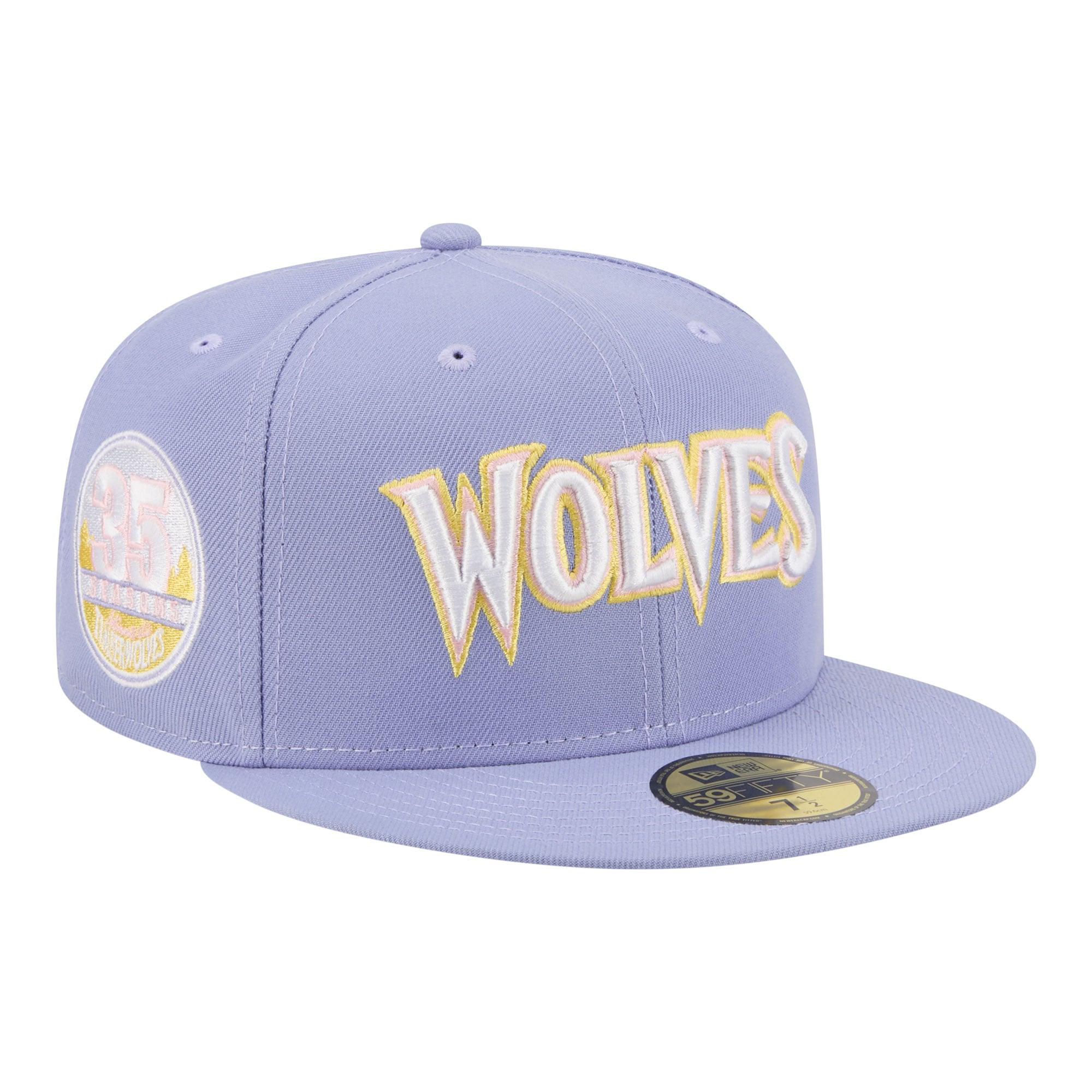 Men's New Era Lavender Minnesota Timberwolves Color Pack 59FIFTY Fitted Hat