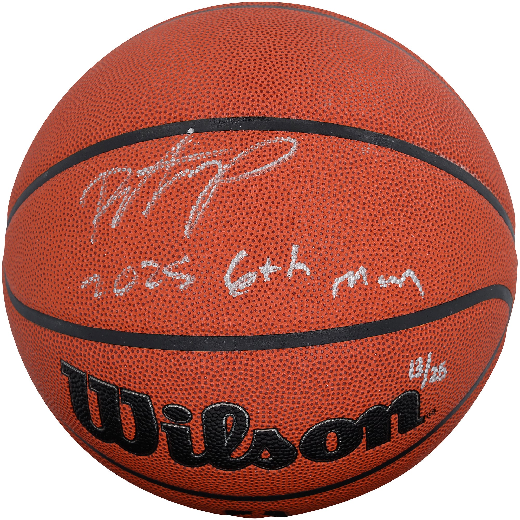 Payton Pritchard Boston Celtics Autographed Wilson Authentic Series Indoor/Outdoor Basketball with "2025 6th Man" Inscription - Limited Edition of 25