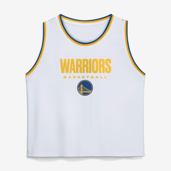 Fanatics  White Golden State Warriors Accurate Pass Mesh Tank Top