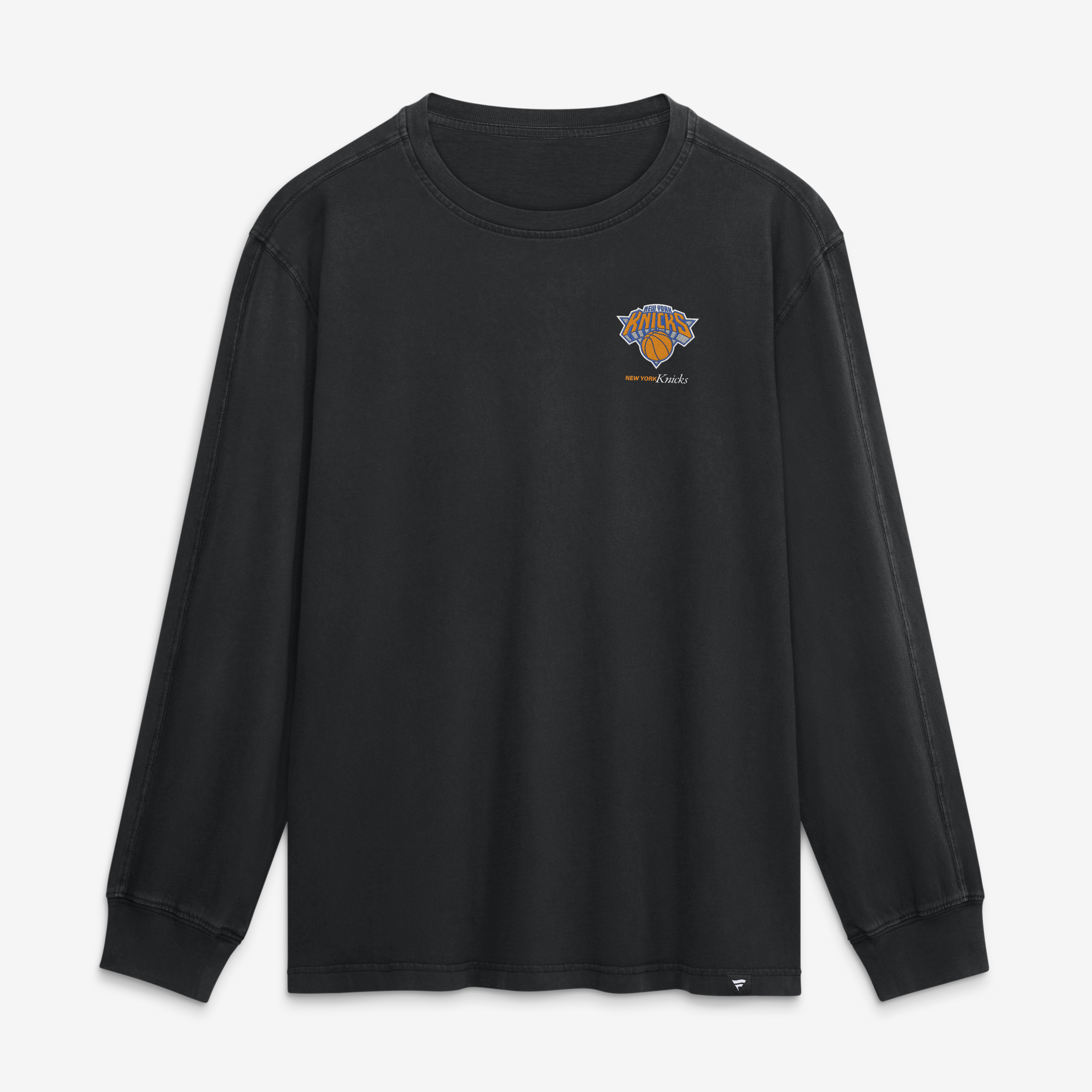 Men's Fanatics Black New York Knicks Coaching Time Long Sleeve T-Shirt
