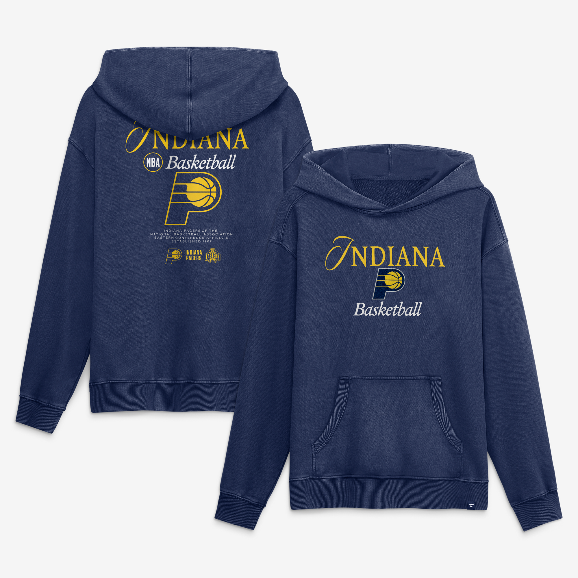 Men's Fanatics  Navy Indiana Pacers Balanced Attack Washed Hoodie