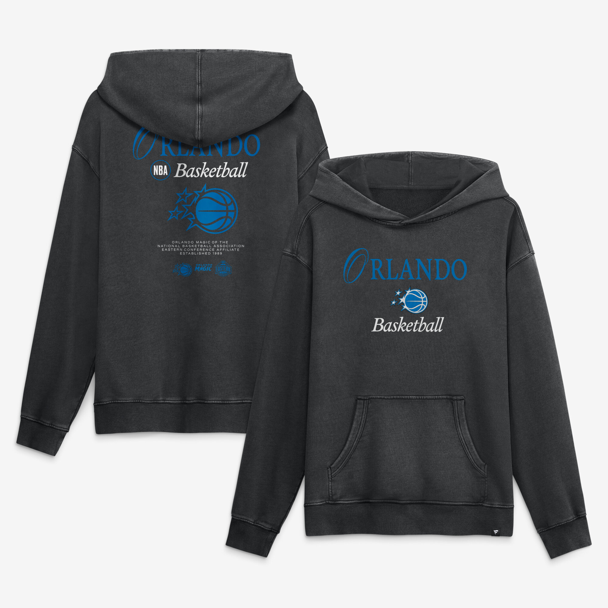Men's Fanatics Black Orlando Magic Balanced Attack Washed Hoodie