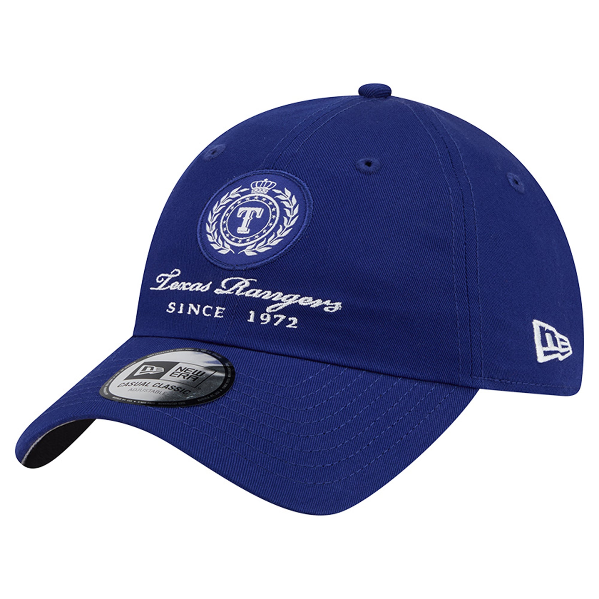 Women's New Era Royal Texas Rangers Script Patch Casual Classic Adjustable Hat