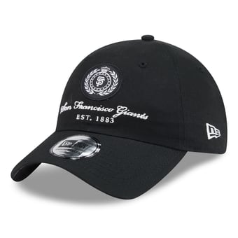 Women's New Era Black San Francisco Giants Script Patch Casual Classic Adjustable Hat