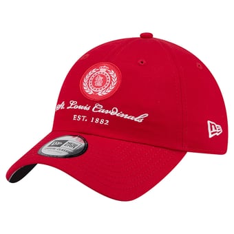 Women's New Era Red St. Louis Cardinals Script Patch Casual Classic Adjustable Hat