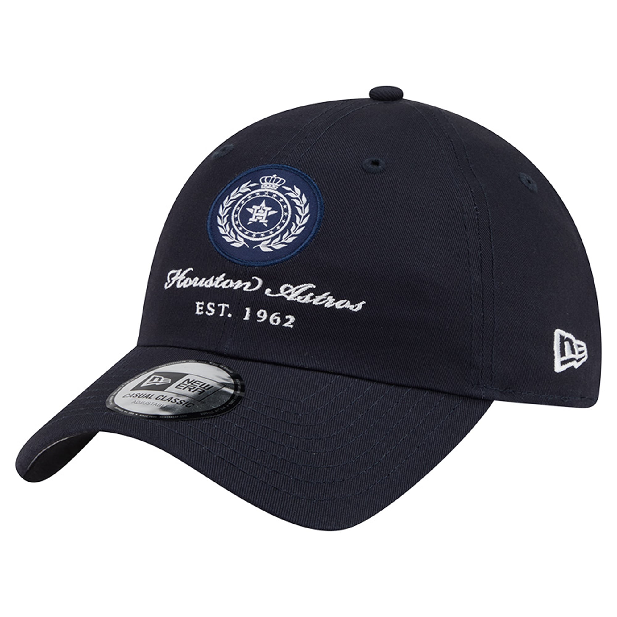 Women's New Era Navy Houston Astros Script Patch Casual Classic Adjustable Hat
