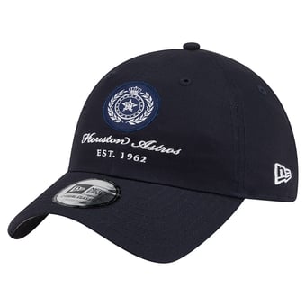 Women's New Era Navy Houston Astros Script Patch Casual Classic Adjustable Hat