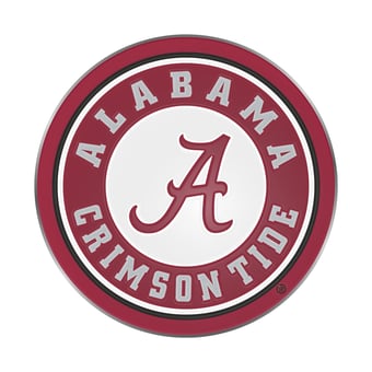 Logo Brands Alabama Crimson Tide Embossed Color Auto Emblem