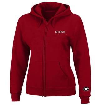 Women's Profile  Red Georgia Bulldogs Plus Size Full-Zip Hooded Jacket
