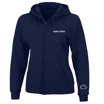 Women's Profile  Navy Penn State Nittany Lions Plus Size Full-Zip Hooded Jacket