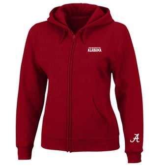 Women's Profile  Crimson Alabama Crimson Tide Plus Size Full-Zip Hooded Jacket