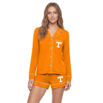 Women's Concepts Sport  Tennessee Orange Tennessee Volunteers Plus Size Concepts Pajama Set