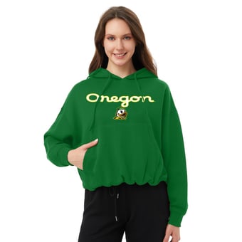 Women's Profile  Green Oregon Ducks Plus Size Hoodie