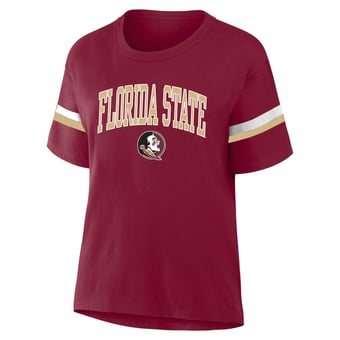 Women's Profile  Garnet Florida State Seminoles Stripe Plus Size T-Shirt