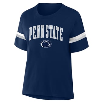 Women's Profile  Navy Penn State Nittany Lions Stripe Plus Size T-Shirt