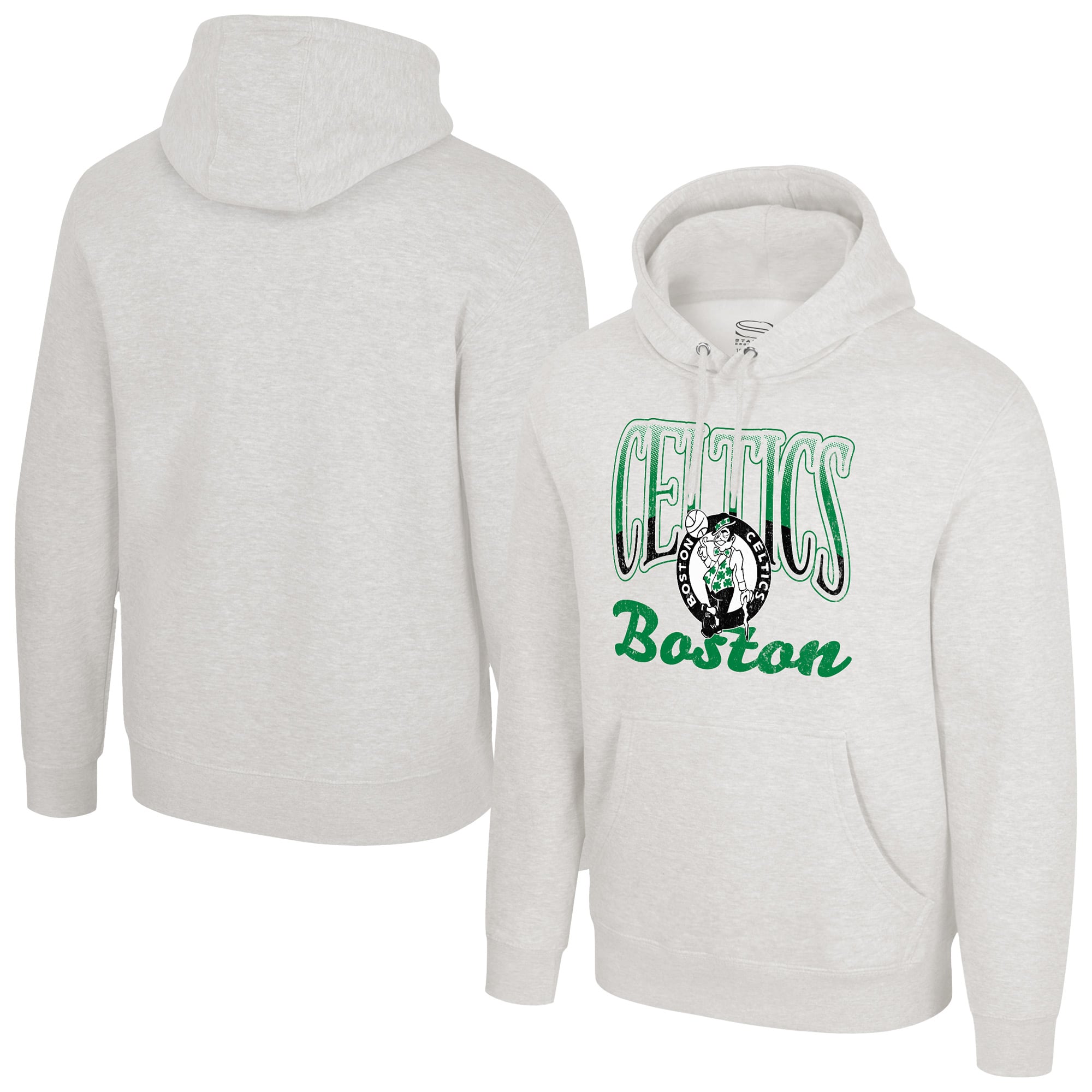 Unisex Stadium Essentials  Oatmeal Boston Celtics Sky High Hoodie