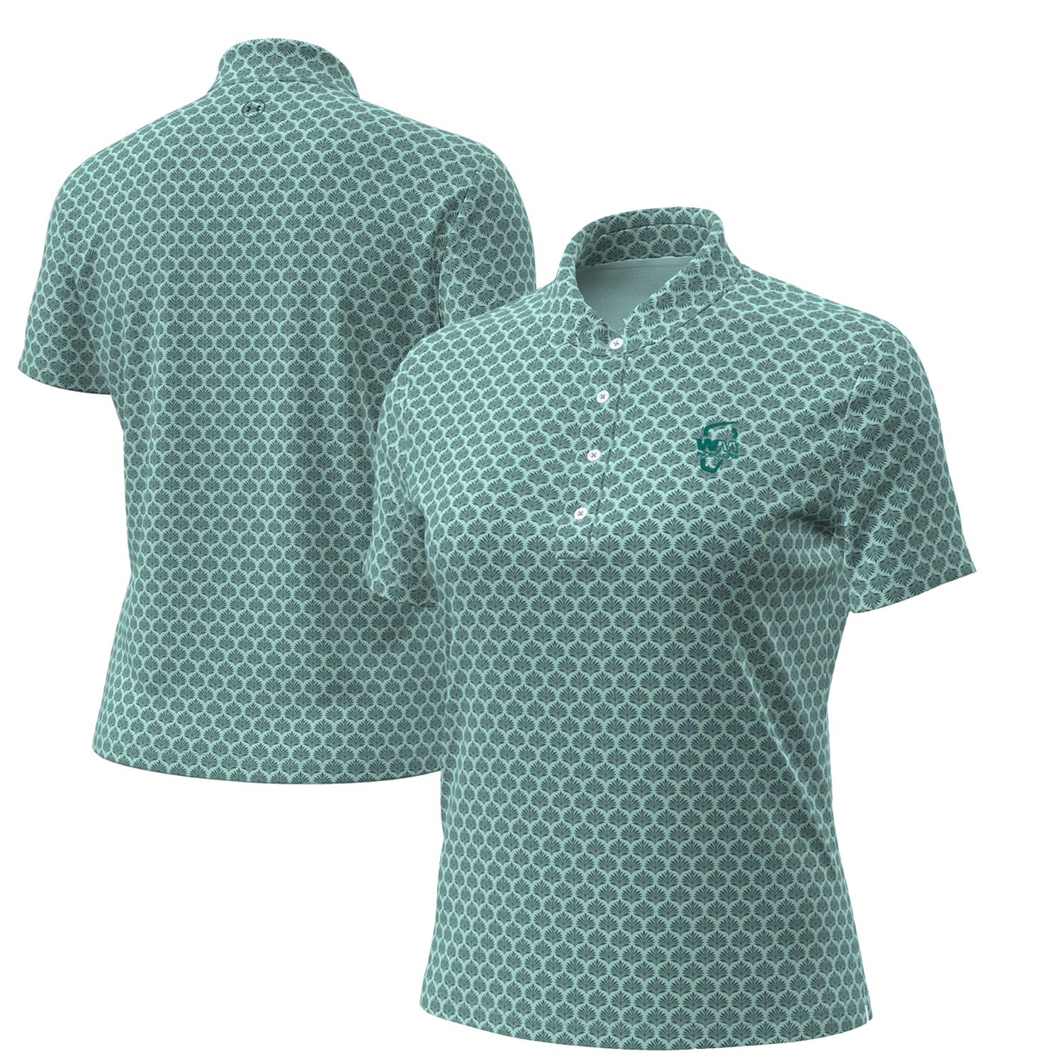 Women’s Under Armour Mint WM Phoenix Open ArmourDry Printed Polo Women’s Under Armour Mint WM Phoenix Open ArmourDry Printed Polo