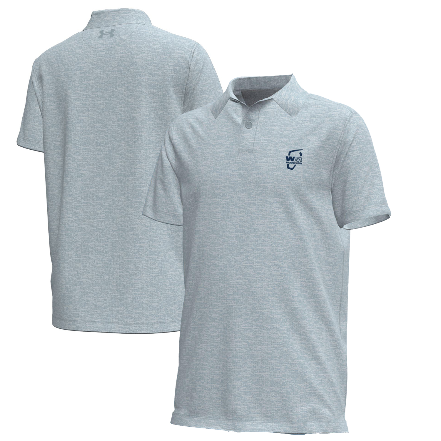 Youth Under Armour Blue WM Phoenix Open Aura Heather Polo
