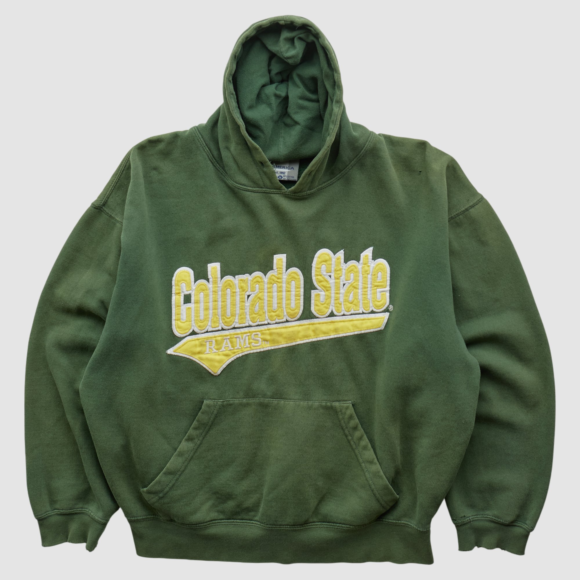 Colorado State Rams J America Sportswear 2000s Hooded Pullover Sweatshirt - Green - XS by Fanatics Real Vintage