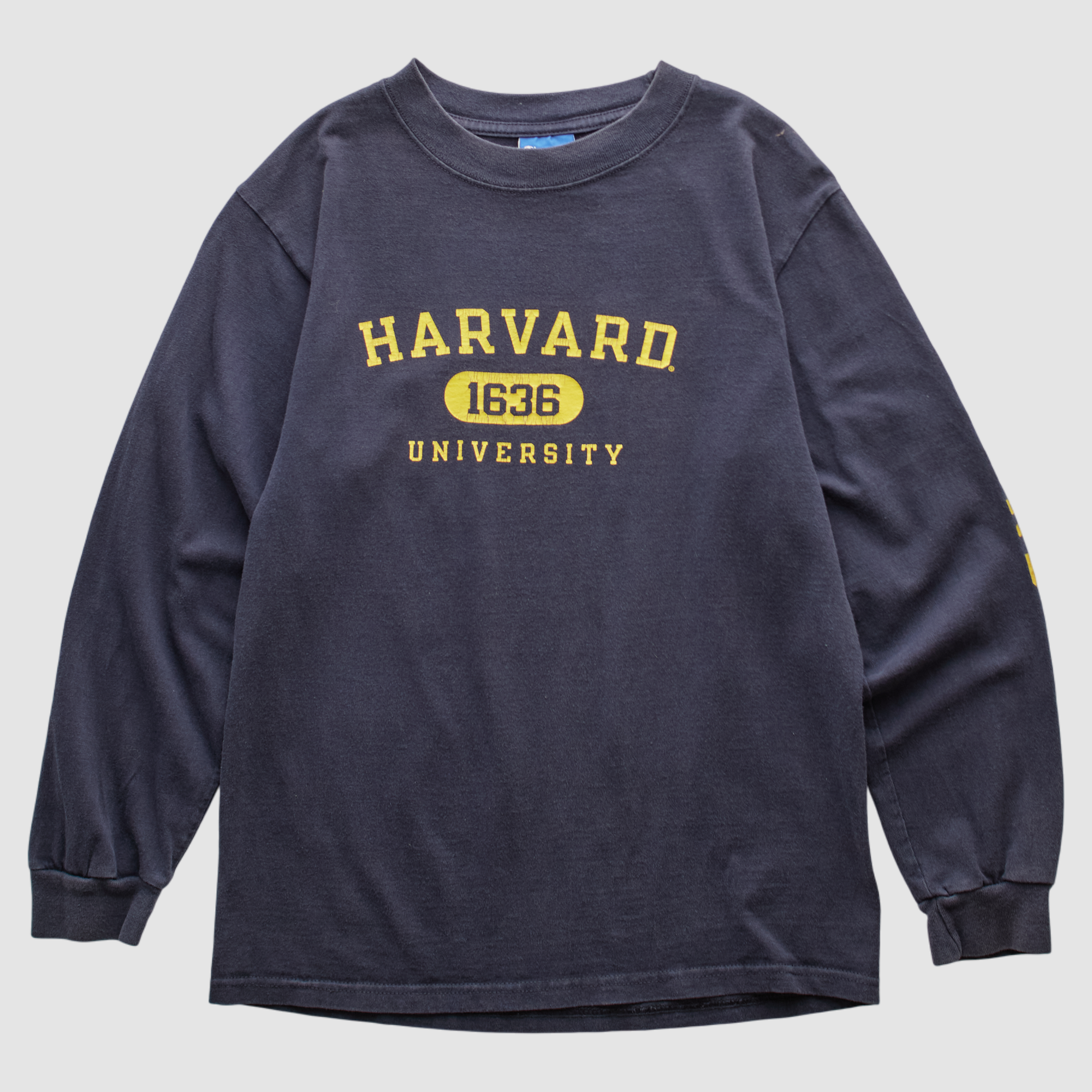 Harvard Crimson Champion 2000s Long Sleeve T-shirt - Navy - S by Fanatics Real Vintage