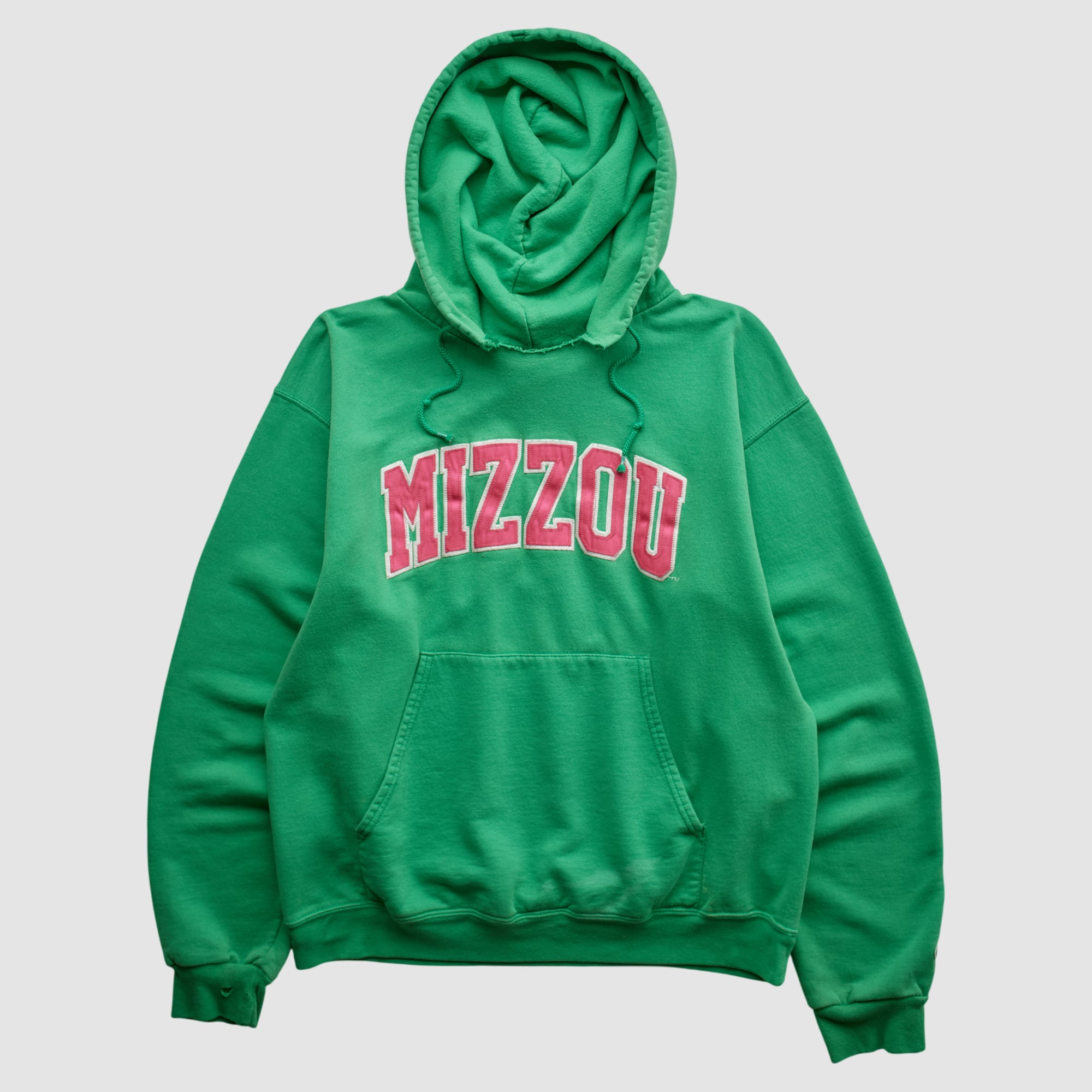 Missouri Tigers Champion 2000s Hooded Pullover Sweatshirt - Green - XS by Fanatics Real Vintage