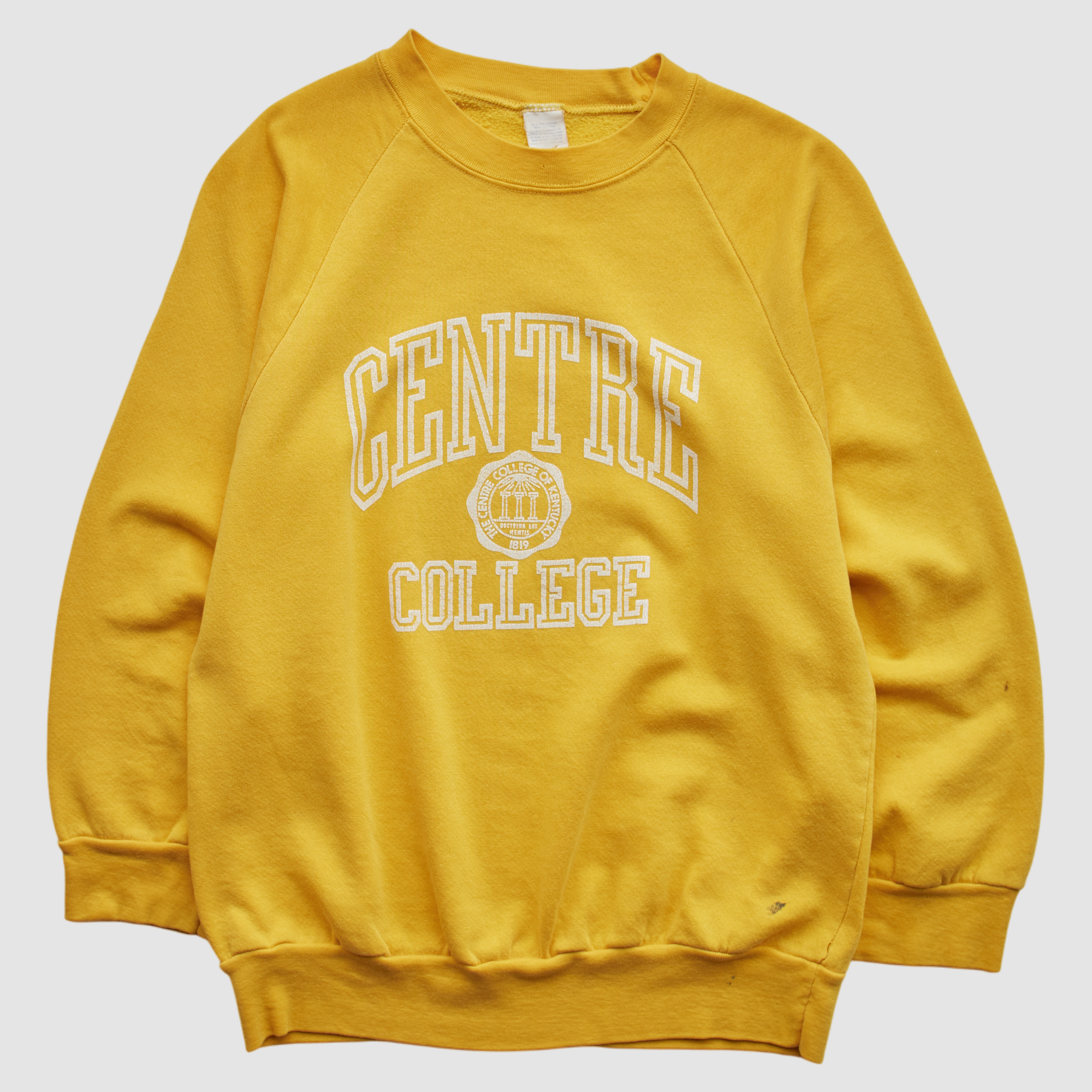 Unknown Centre College Colonels Famous 80s Pullover Sweatshirt - Yellow - XS by Fanatics Real Vintage