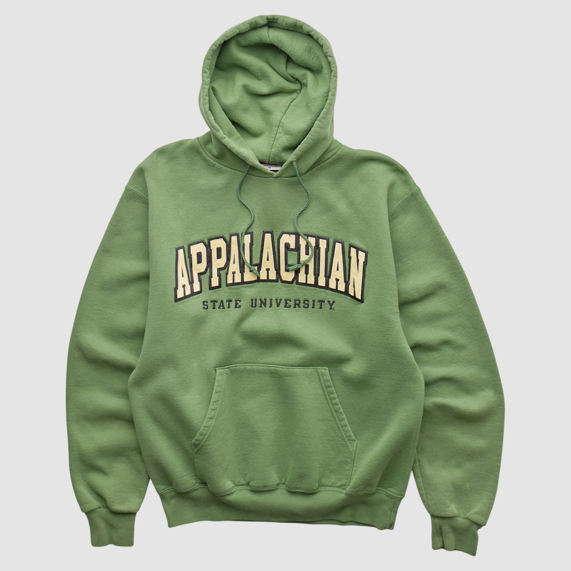 Appalachian State Mountaineers Champion 2000s Hooded Pullover Sweatshirt - Green - XS by Fanatics Real Vintage