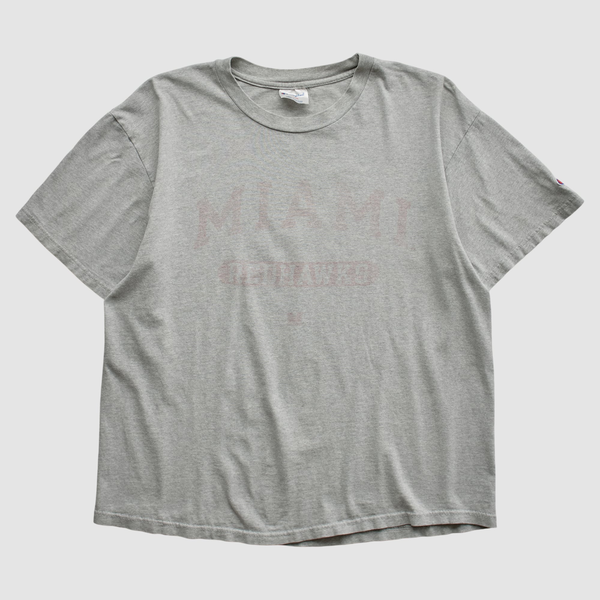 Miami University RedHawks Champion 90s T-shirt - Heather Gray - S by Fanatics Real Vintage