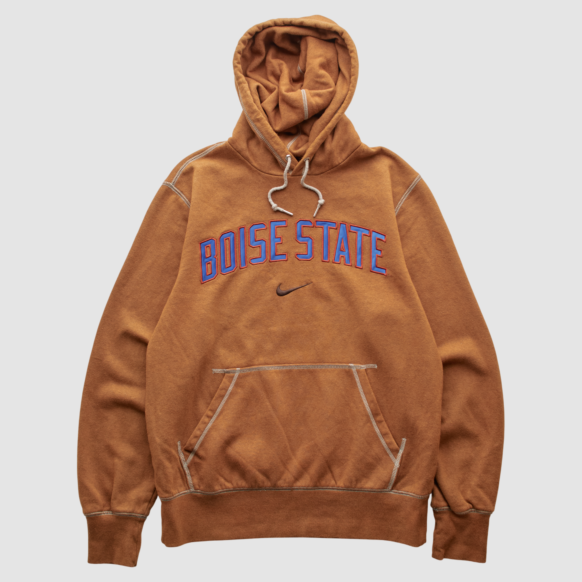 Boise State Broncos Nike 2000s Hooded Pullover Sweatshirt – Brown – XS by Fanatics Real Vintage Boise State Broncos Nike 2000s Hooded Pullover Sweatshirt – Brown – XS by Fanatics Real Vintage