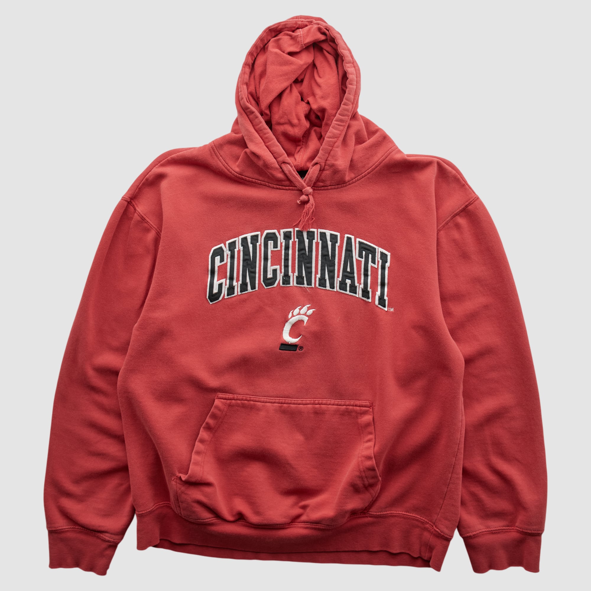 Cincinnati Bearcats Genuine Stuff 2010s Hooded Pullover Sweatshirt - Red - S by Fanatics Real Vintage