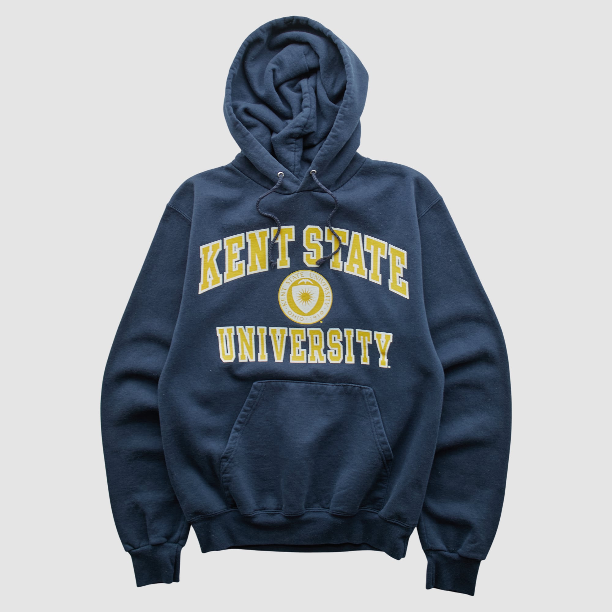 Kent State Golden Flashes Champion 2000s Hooded Pullover Sweatshirt - Navy - XS by Fanatics Real Vintage