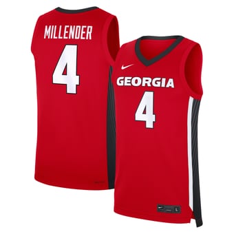 Men's Nike Marcus Millender Red Georgia Bulldogs NIL Men's Basketball Replica Jersey