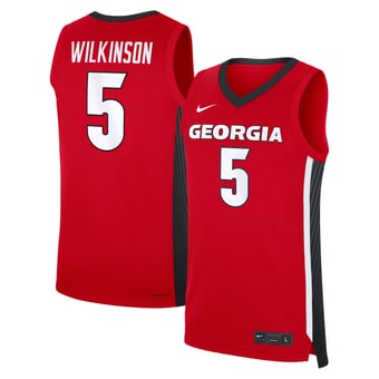 Men's Nike Jeremiah Wilkinson Red Georgia Bulldogs NIL Men's Basketball Replica Jersey