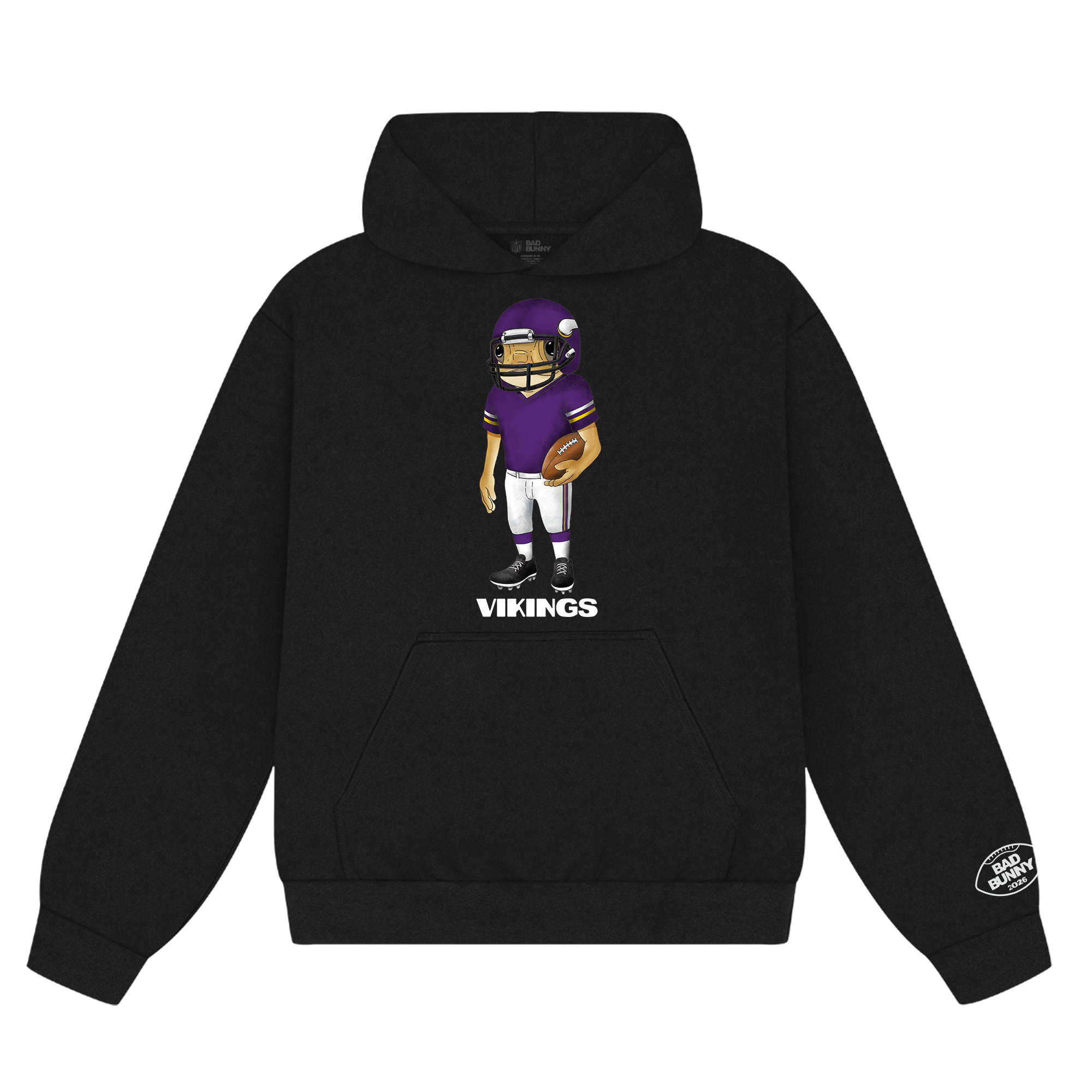 Felpa con cappuccio Concho Bad Bunny x Minnesota Vikings