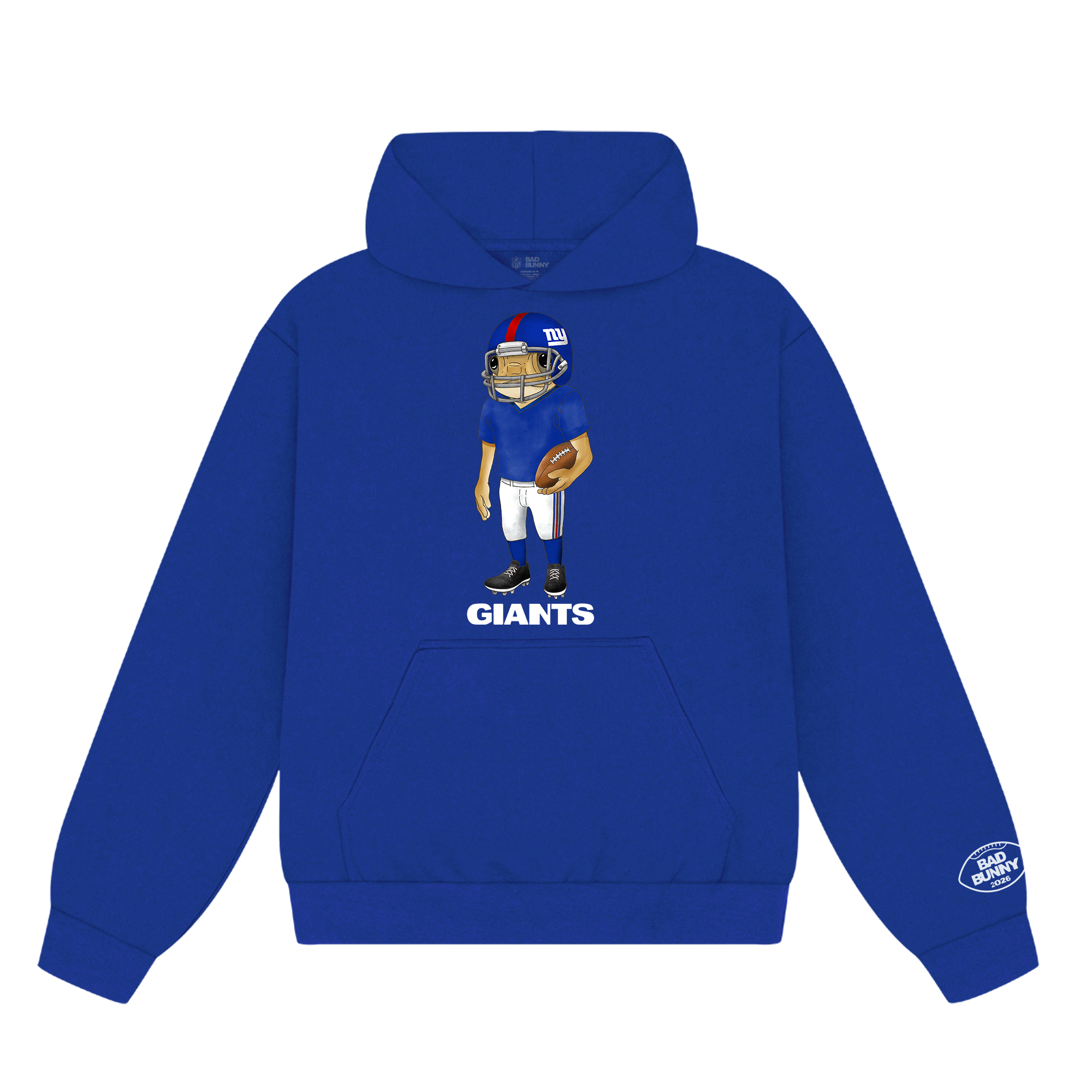 Felpa con cappuccio Concho dei Bad Bunny x New York Giants