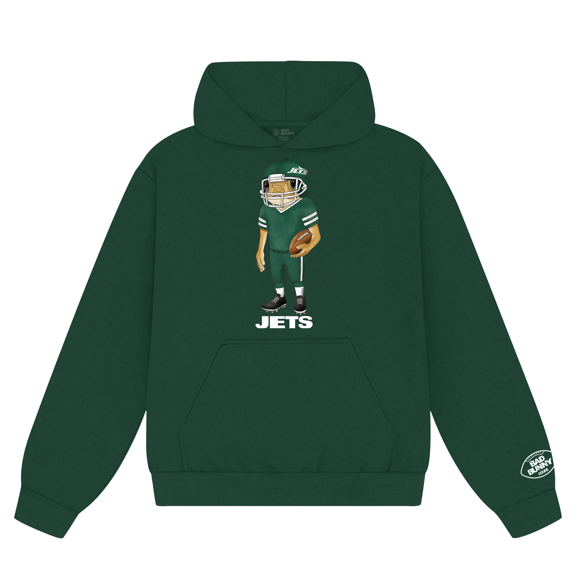 Felpa con cappuccio Concho dei Bad Bunny x New York Jets
