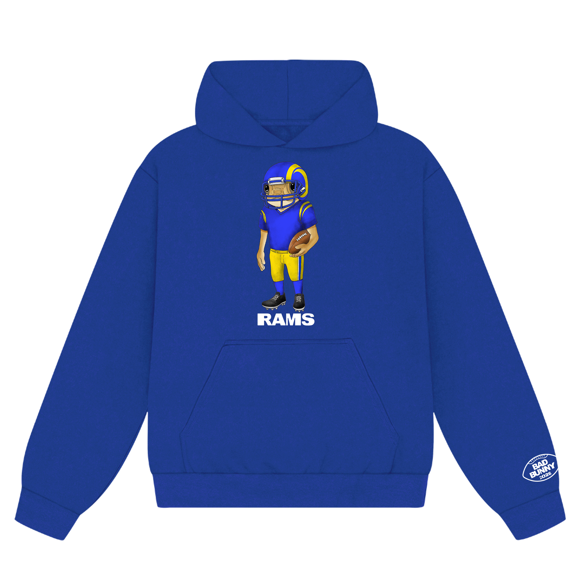 Felpa con cappuccio Concho dei Bad Bunny x Los Angeles Rams