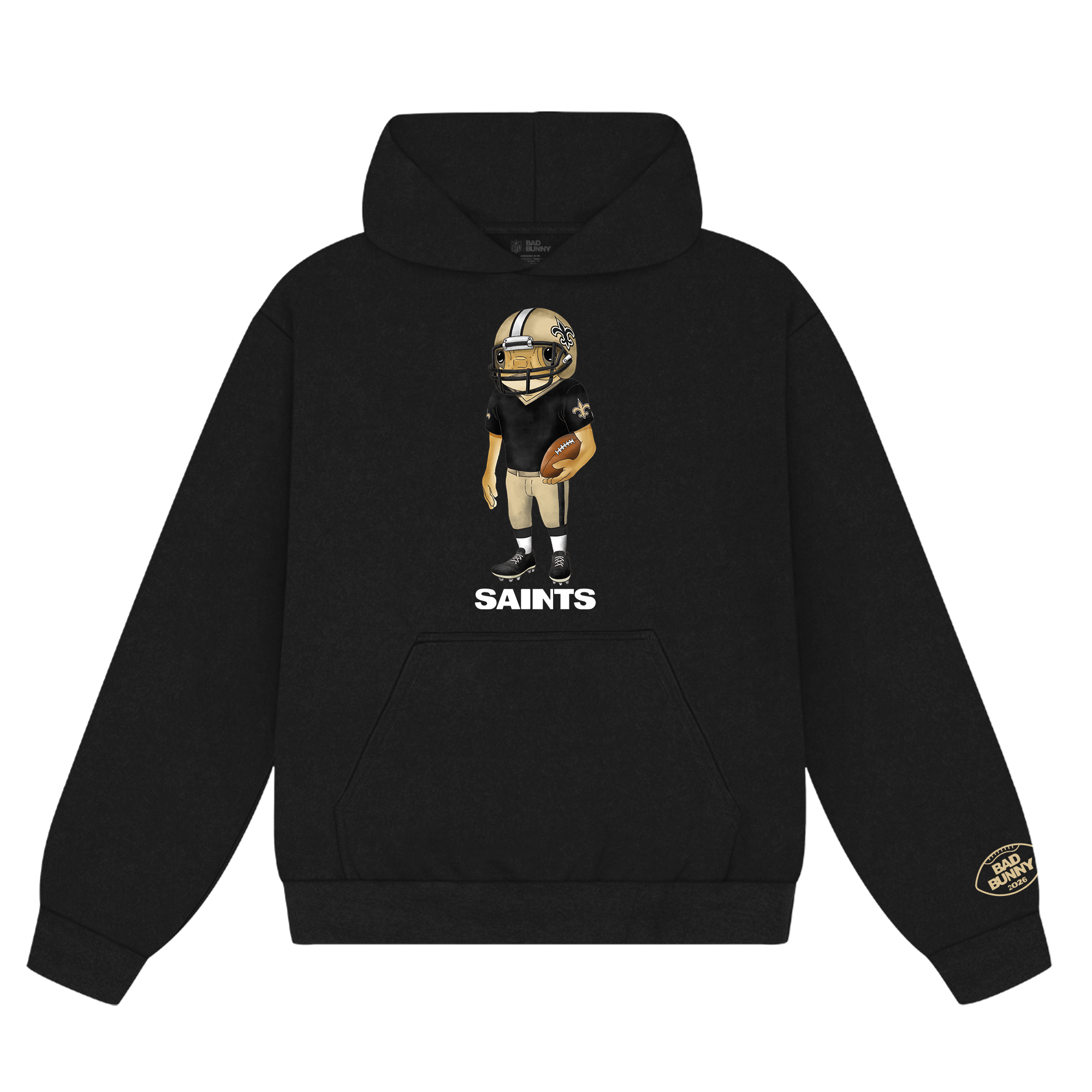 Felpa con cappuccio Concho dei Bad Bunny x New Orleans Saints