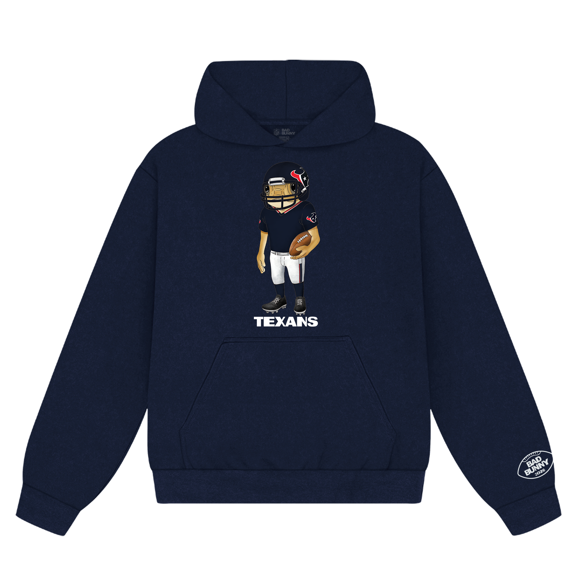 Felpa con cappuccio Concho Bad Bunny x Houston Texans