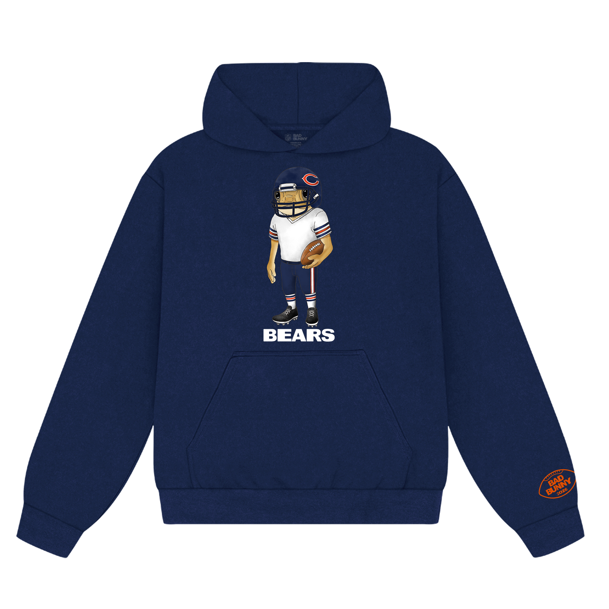 Felpa con cappuccio Concho dei Bad Bunny x Chicago Bears
