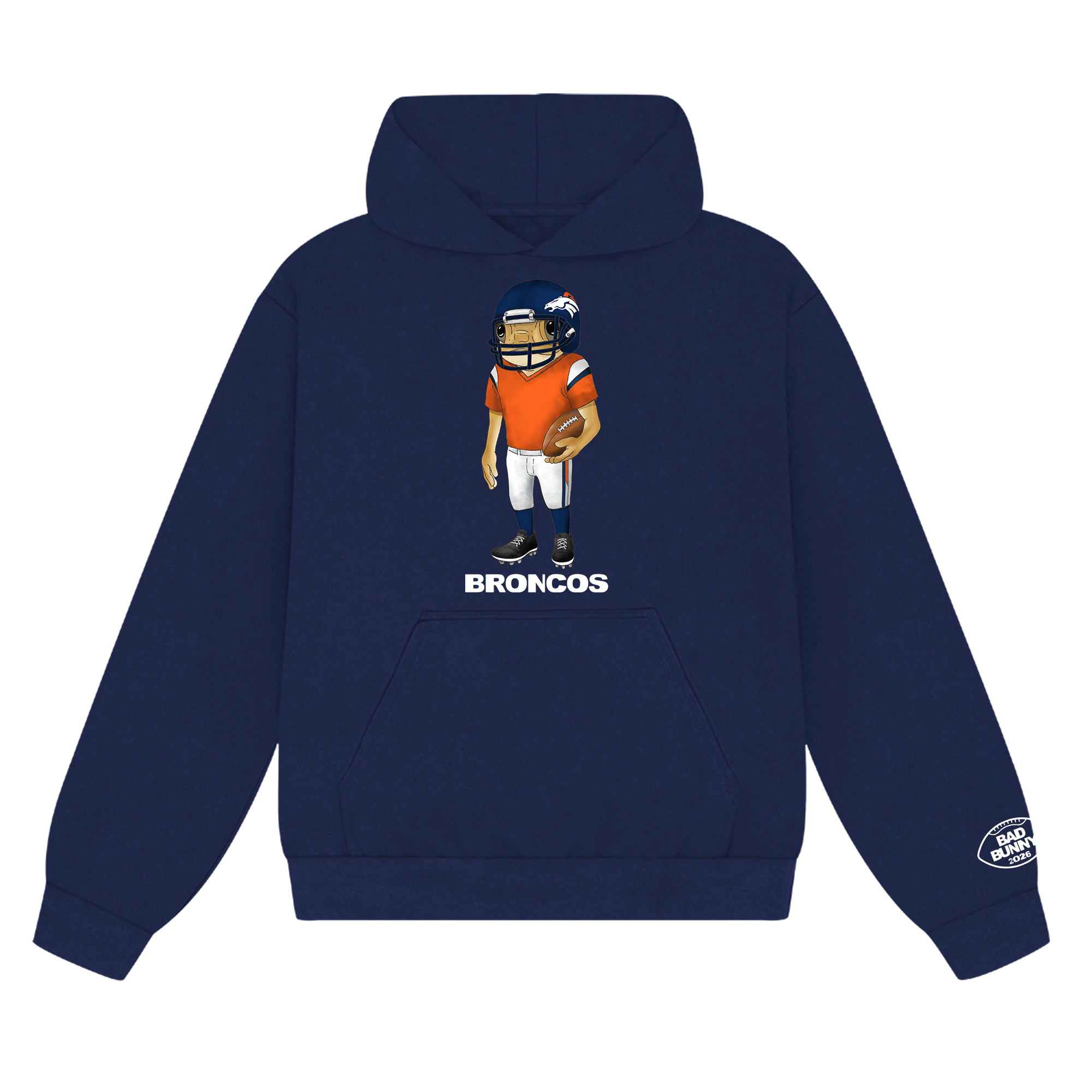 Felpa con cappuccio Concho di Bad Bunny x Denver Broncos