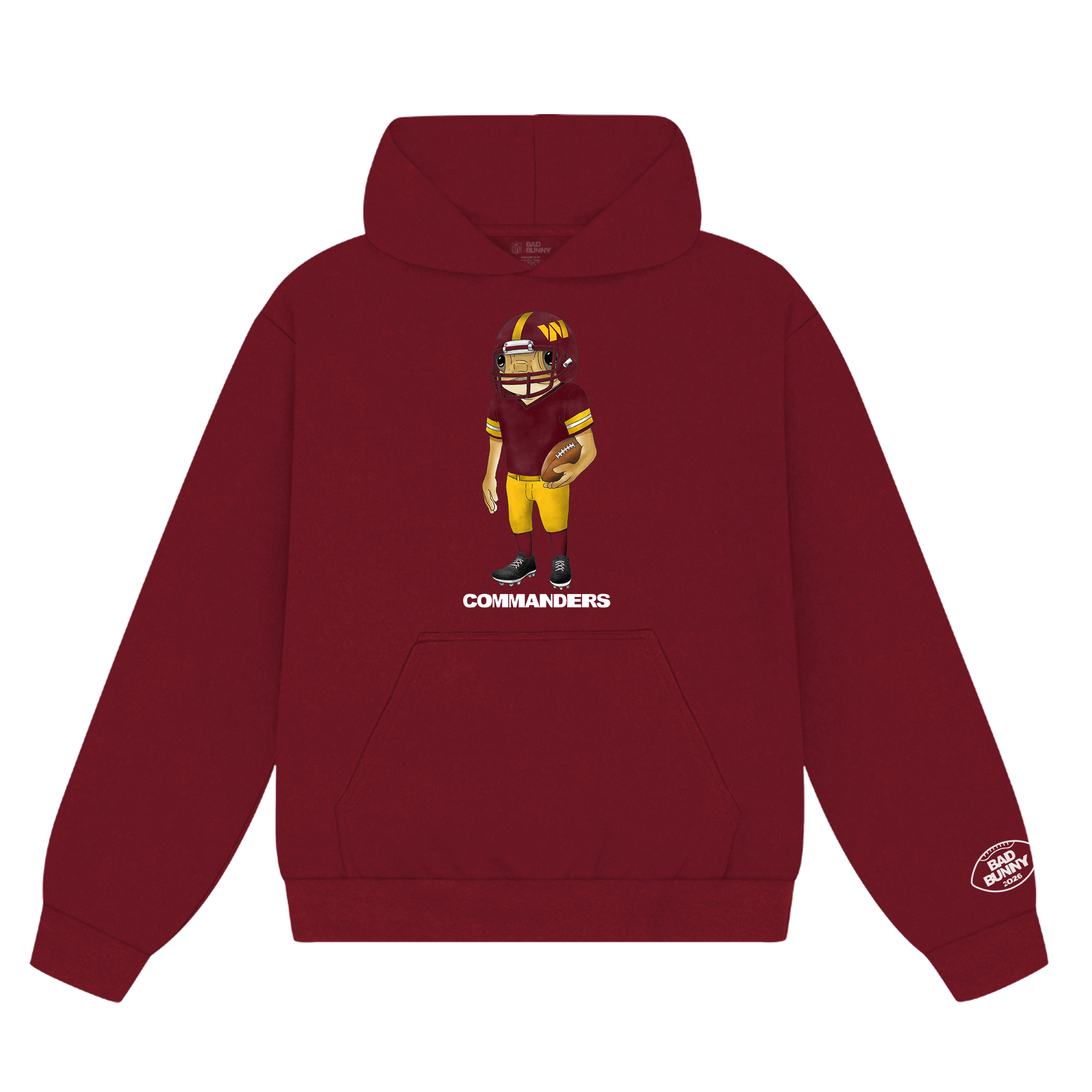 Felpa con cappuccio Concho dei Bad Bunny x Washington Commanders