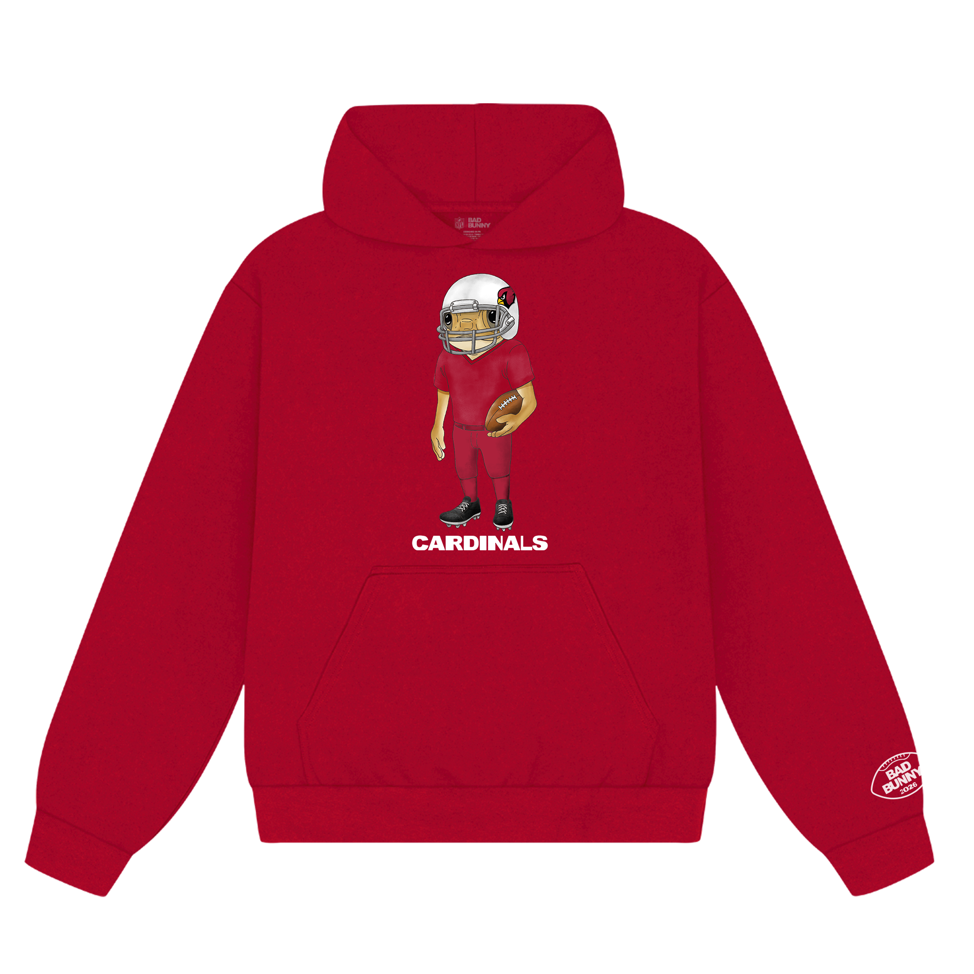 Felpa con cappuccio Concho Bad Bunny x Arizona Cardinals