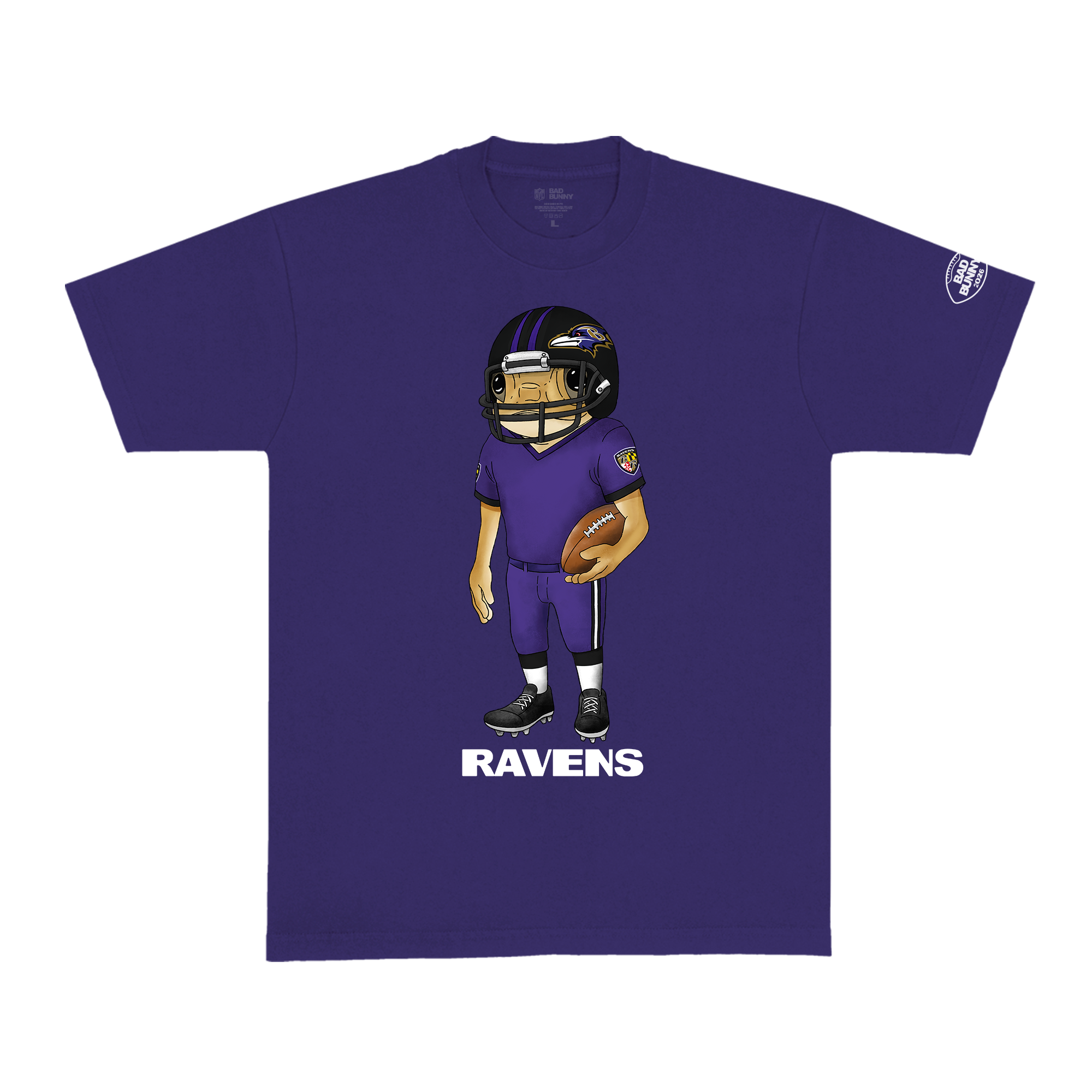 Maglietta Concho dei Bad Bunny x Baltimore Ravens