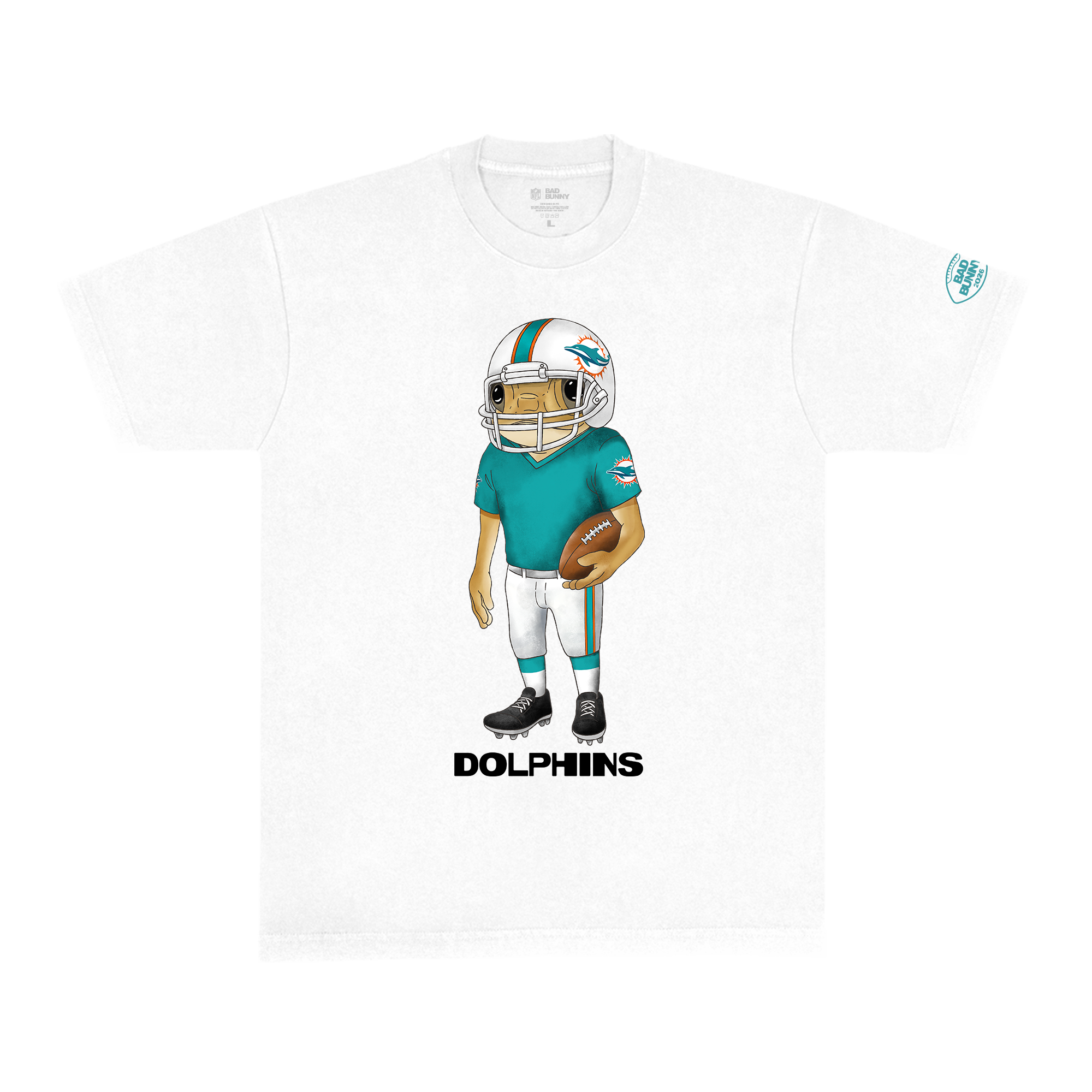 Maglietta Concho Bad Bunny x Miami Dolphins