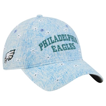 Women's New Era Denim Philadelphia Eagles Daisy 9TWENTY Adjustable Hat