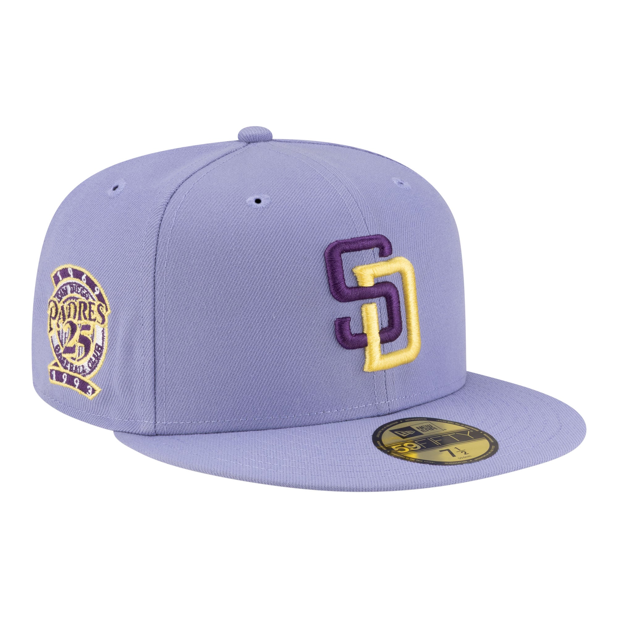 Men's New Era Light Purple San Diego Padres Lavender Bloom 59FIFTY Fitted Hat
