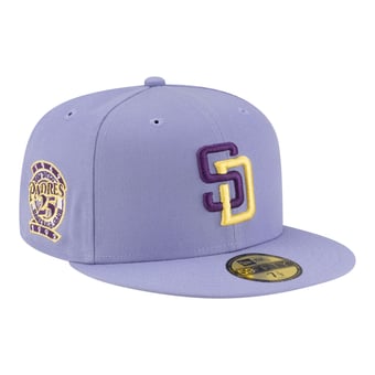 Men's New Era Light Purple San Diego Padres Lavender Bloom 59FIFTY Fitted Hat