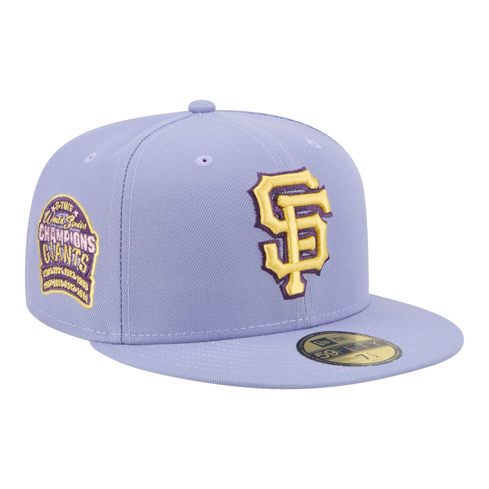 Men's New Era Light Purple San Francisco Giants Lavender Bloom 59FIFTY Fitted Hat